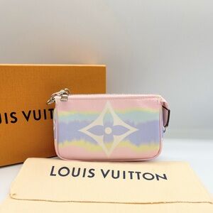 Louis Vuitton Escale Mini Pastel Monogram Canvas Canvas Pochette Accessoires